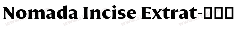 Nomada Incise Extrat字体转换 Nomada Incise Extrat字体转换